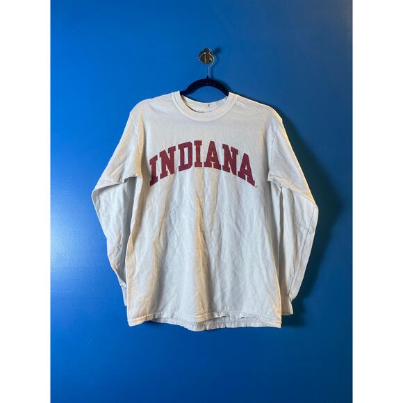 IU INDIANA Hoosiers Print Long Sleeve Shirt Crew Neck Women's Size Medium - Picture 1 of 2